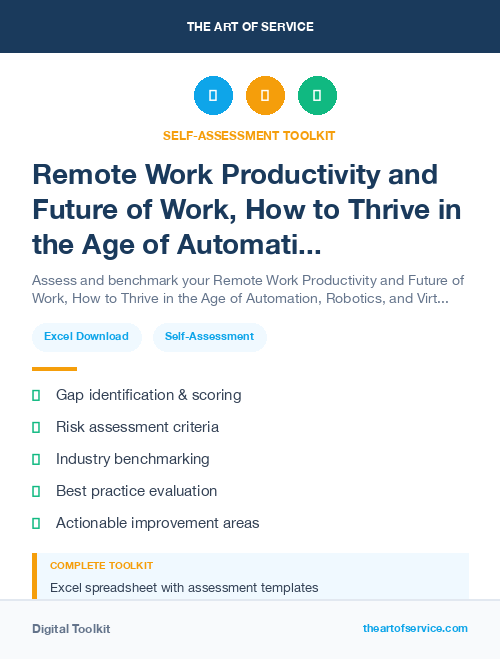 Remote Work Productivity and Future of Work, How to Thrive in the Age of Automation, Robotics, and Virtual Reality Kit