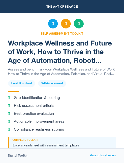Workplace Wellness and Future of Work, How to Thrive in the Age of Automation, Robotics, and Virtual Reality Kit