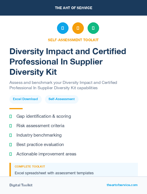 Diversity Impact and Certified Professional In Supplier Diversity Kit