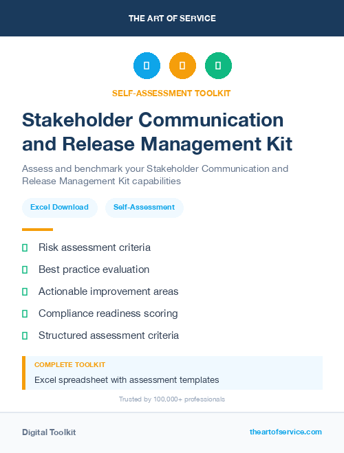 Stakeholder Communication and Release Management Kit