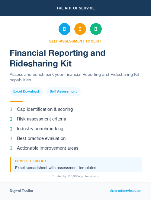 Financial Reporting and Ridesharing Kit