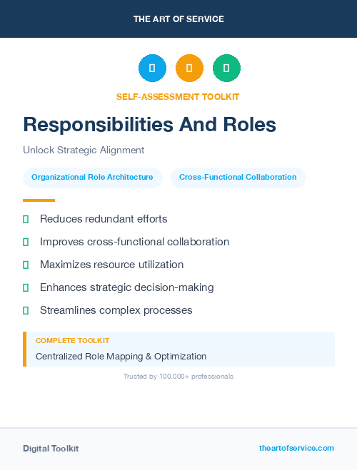 Responsibilities And Roles