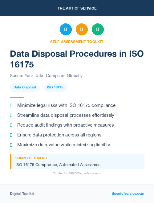 Data Disposal Procedures in ISO 16175