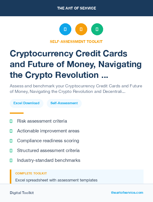 Cryptocurrency Credit Cards and Future of Money, Navigating the Crypto Revolution and Decentralized Finance Kit