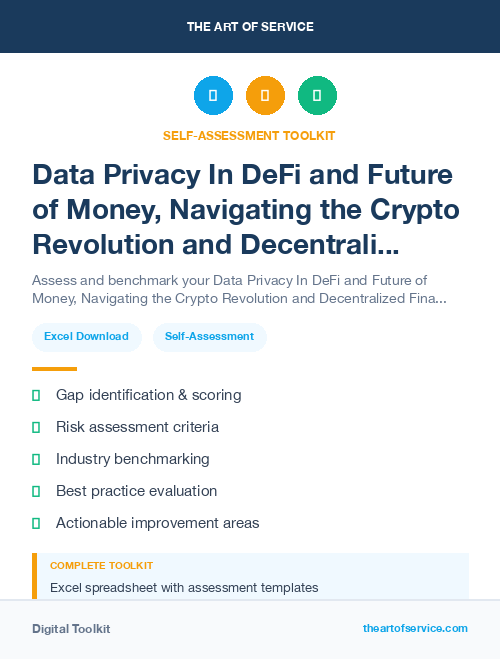 Data Privacy In DeFi and Future of Money, Navigating the Crypto Revolution and Decentralized Finance Kit