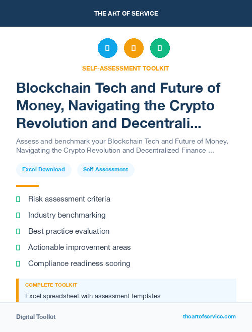 Blockchain Tech and Future of Money, Navigating the Crypto Revolution and Decentralized Finance Kit
