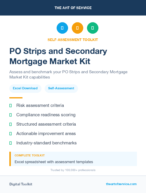 PO Strips and Secondary Mortgage Market Kit