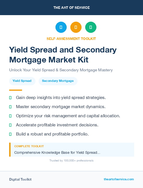 Yield Spread and Secondary Mortgage Market Kit