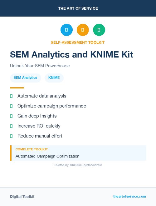 SEM Analytics and KNIME Kit