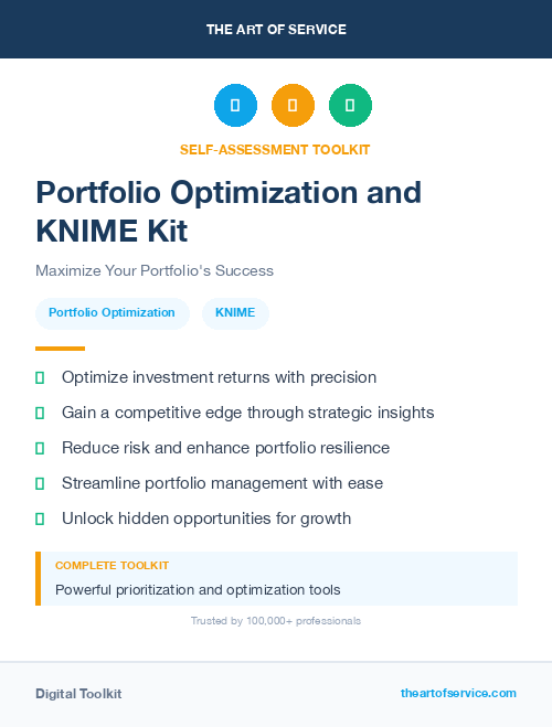 Portfolio Optimization and KNIME Kit