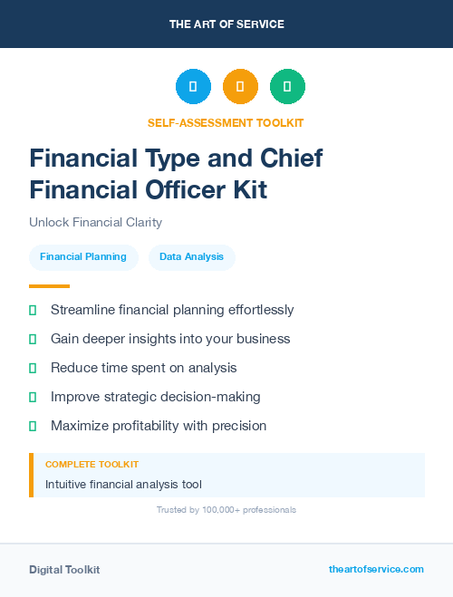 Financial Type and Chief Financial Officer Kit