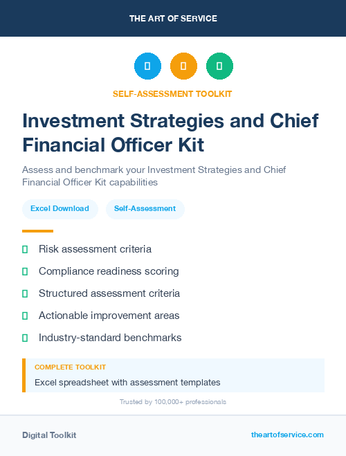 Investment Strategies and Chief Financial Officer Kit