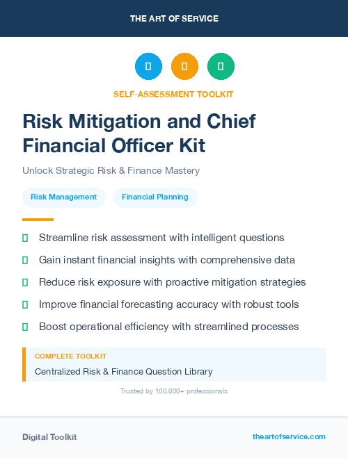 Risk Mitigation and Chief Financial Officer Kit