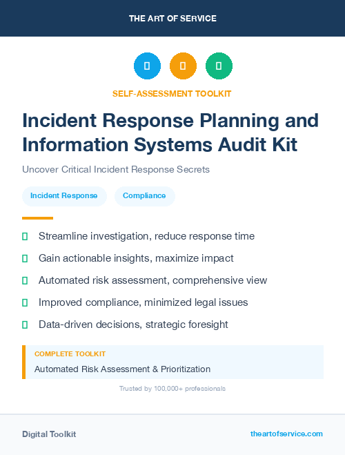 Incident Response Planning and Information Systems Audit Kit