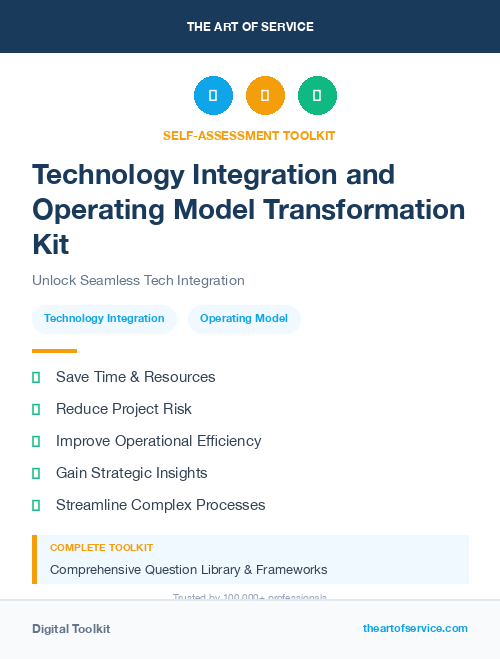 Technology Integration and Operating Model Transformation Kit