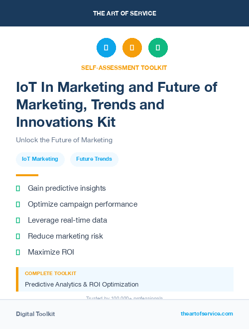 IoT In Marketing and Future of Marketing, Trends and Innovations Kit