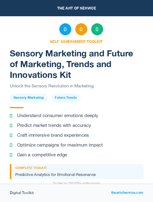 Sensory Marketing and Future of Marketing, Trends and Innovations Kit