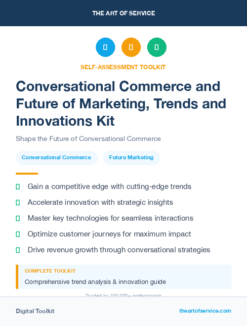 Conversational Commerce and Future of Marketing, Trends and Innovations Kit