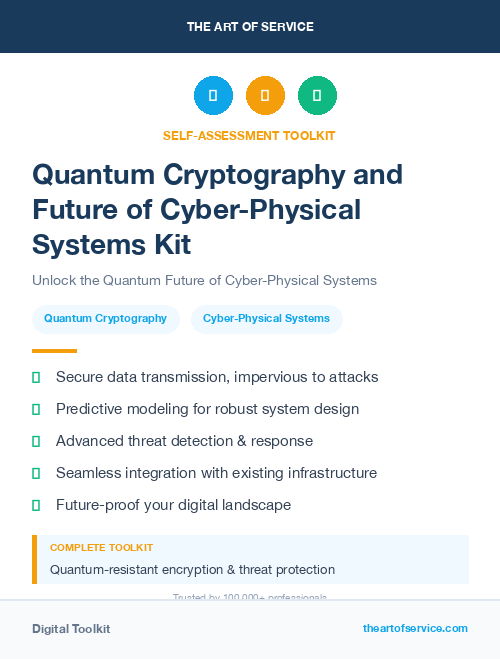 Quantum Cryptography and Future of Cyber-Physical Systems Kit