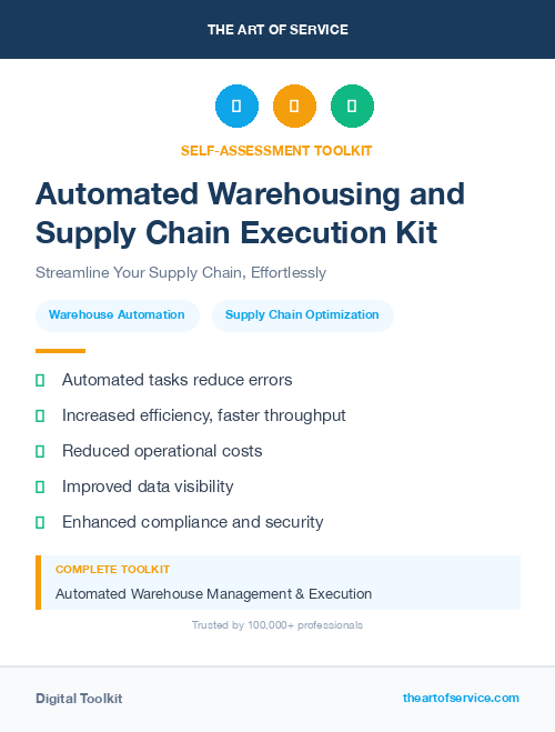 Automated Warehousing and Supply Chain Execution Kit