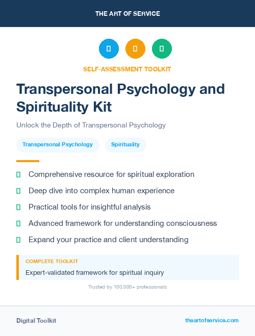 Transpersonal Psychology and Spirituality Kit