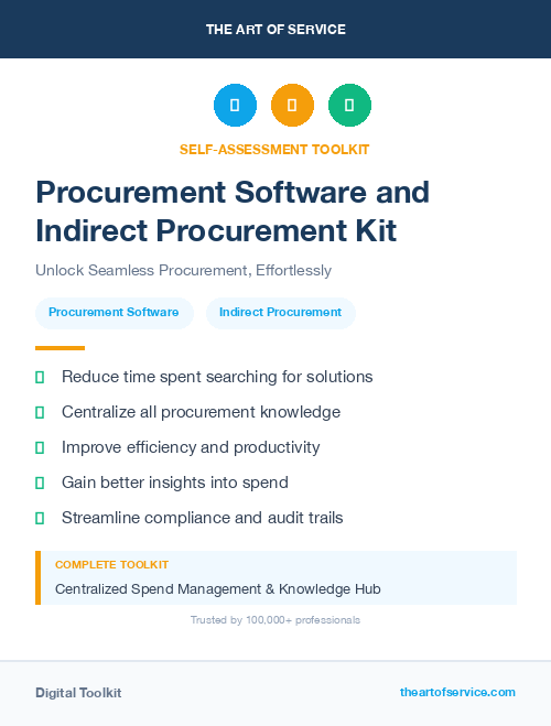 Procurement Software and Indirect Procurement Kit