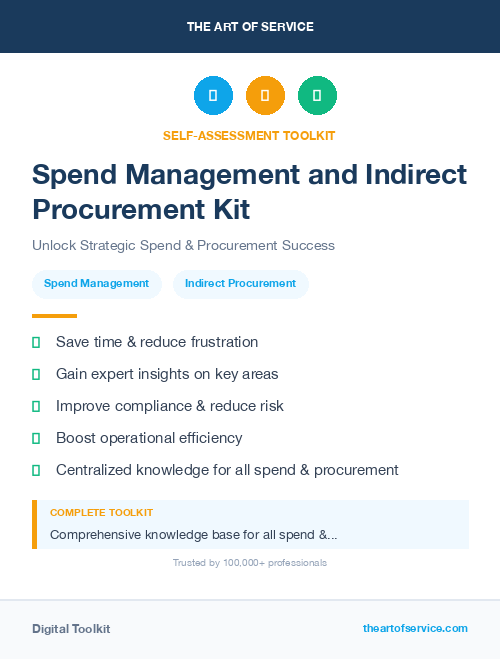 Spend Management and Indirect Procurement Kit