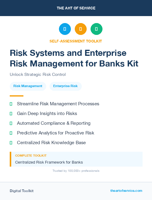 Risk Systems and Enterprise Risk Management for Banks Kit