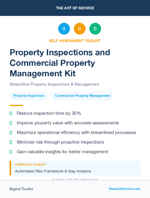 Property Inspections and Commercial Property Management Kit