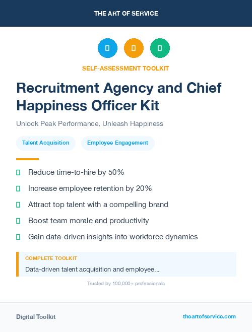 Recruitment Agency and Chief Happiness Officer Kit