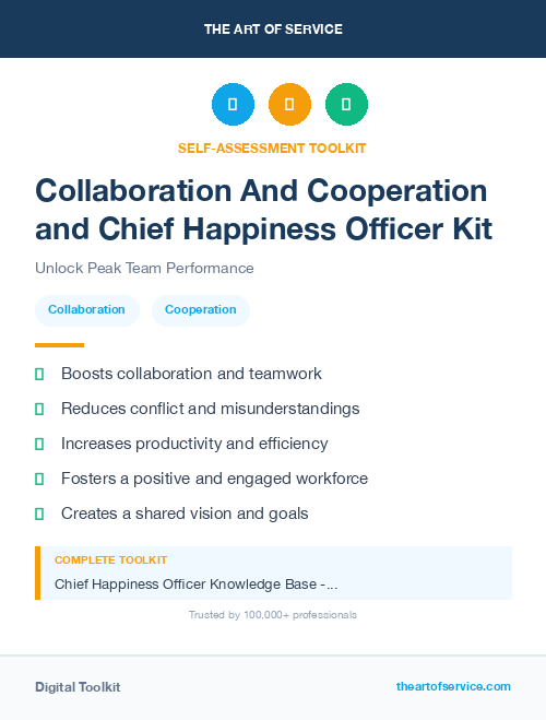 Collaboration And Cooperation and Chief Happiness Officer Kit