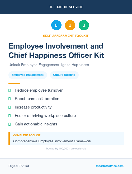 Employee Involvement and Chief Happiness Officer Kit