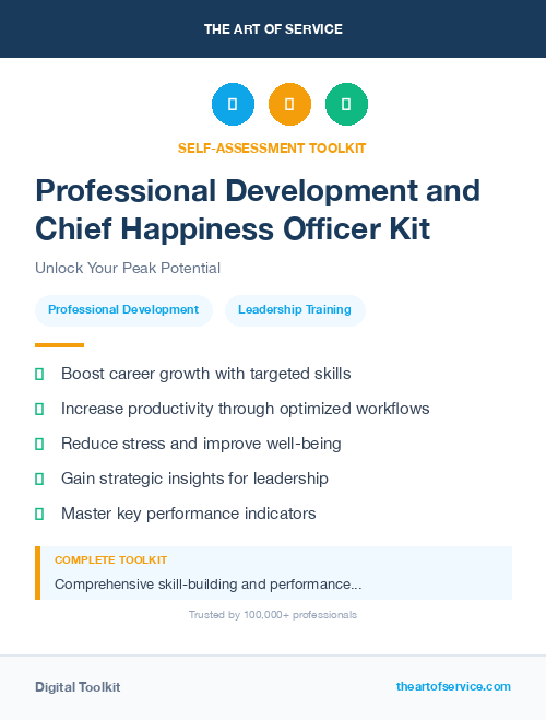 Professional Development and Chief Happiness Officer Kit