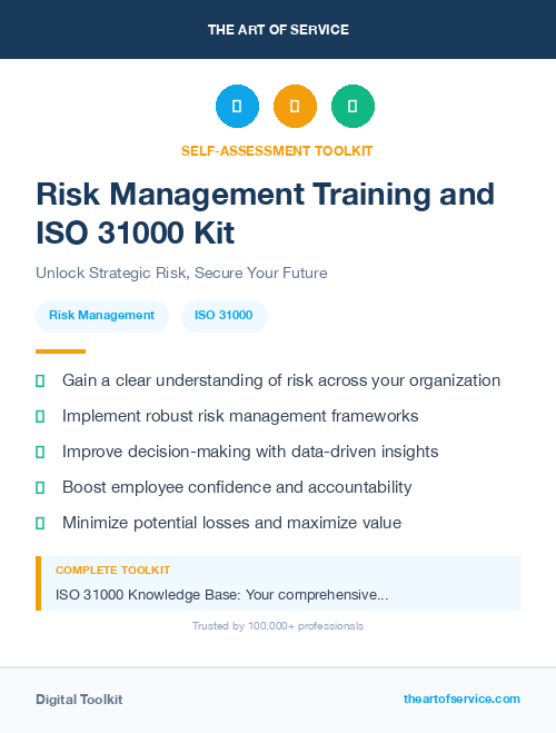 Risk Management Training and ISO 31000 Kit