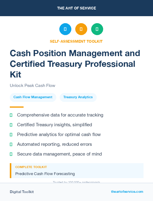 Cash Position Management and Certified Treasury Professional Kit