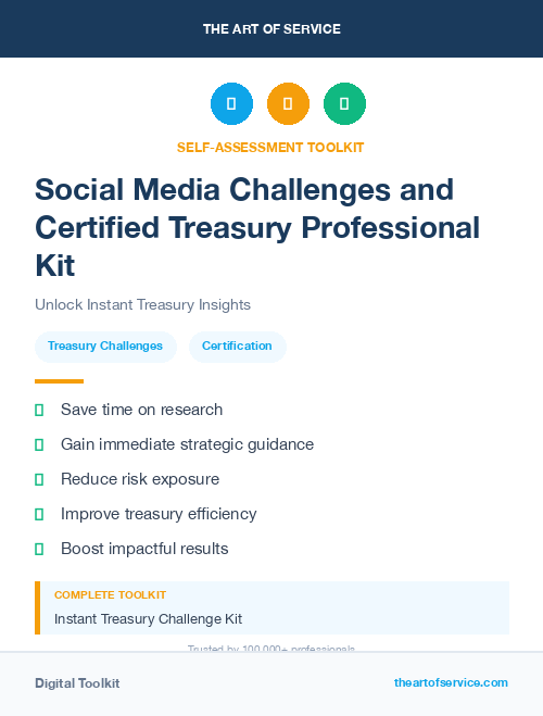Social Media Challenges and Certified Treasury Professional Kit