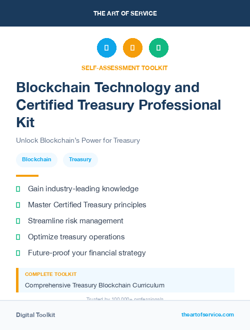 Blockchain Technology and Certified Treasury Professional Kit