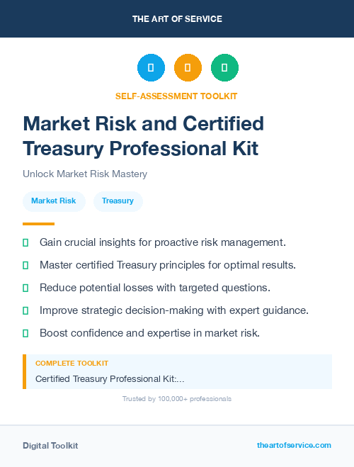 Market Risk and Certified Treasury Professional Kit