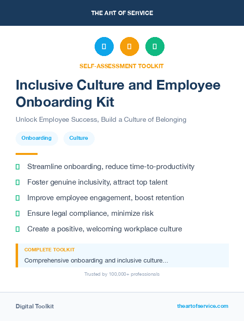 Inclusive Culture and Employee Onboarding Kit