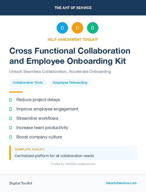 Cross Functional Collaboration and Employee Onboarding Kit