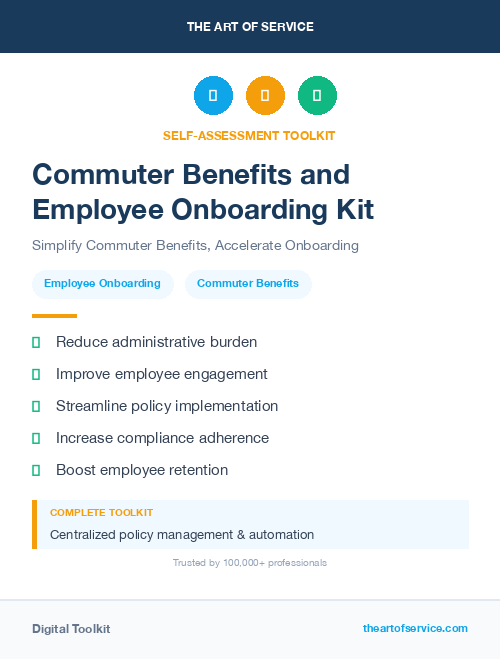 Commuter Benefits and Employee Onboarding Kit