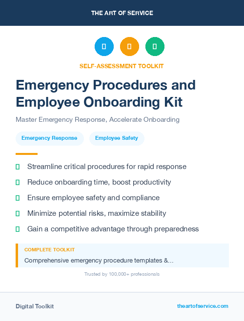 Emergency Procedures and Employee Onboarding Kit