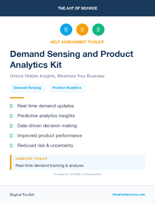 Demand Sensing and Product Analytics Kit