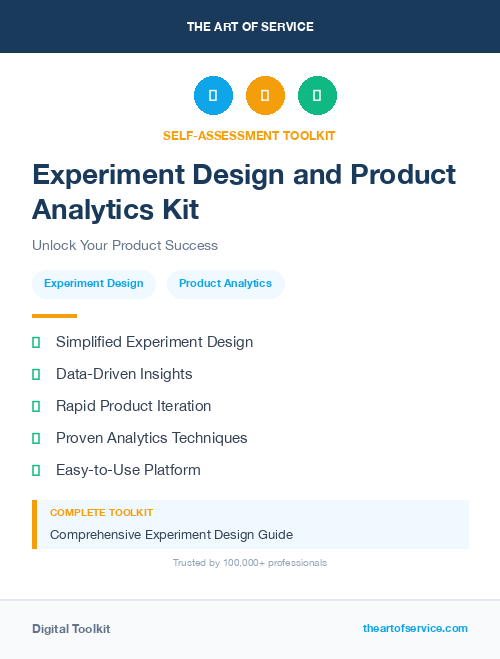 Experiment Design and Product Analytics Kit