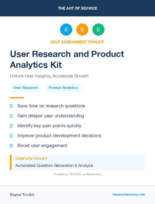 User Research and Product Analytics Kit