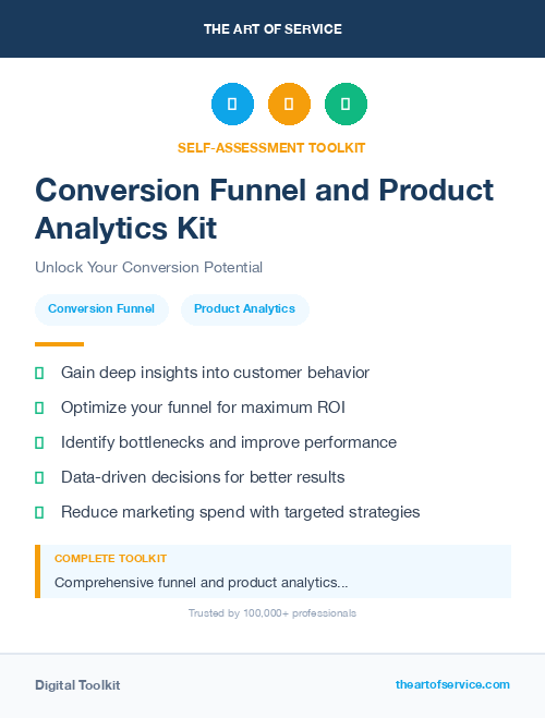 Conversion Funnel and Product Analytics Kit