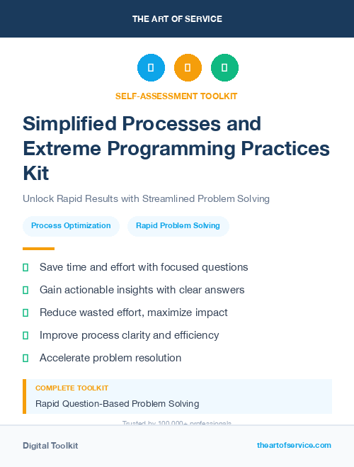 Simplified Processes and Extreme Programming Practices Kit