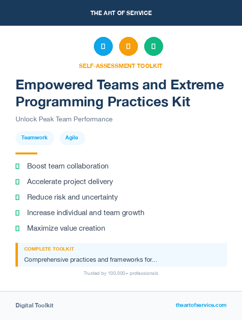 Empowered Teams and Extreme Programming Practices Kit