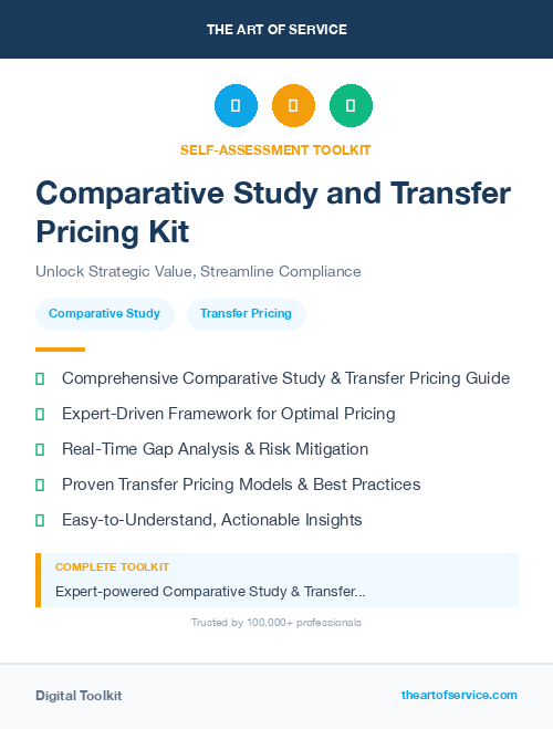 Comparative Study and Transfer Pricing Kit