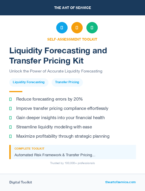 Liquidity Forecasting and Transfer Pricing Kit